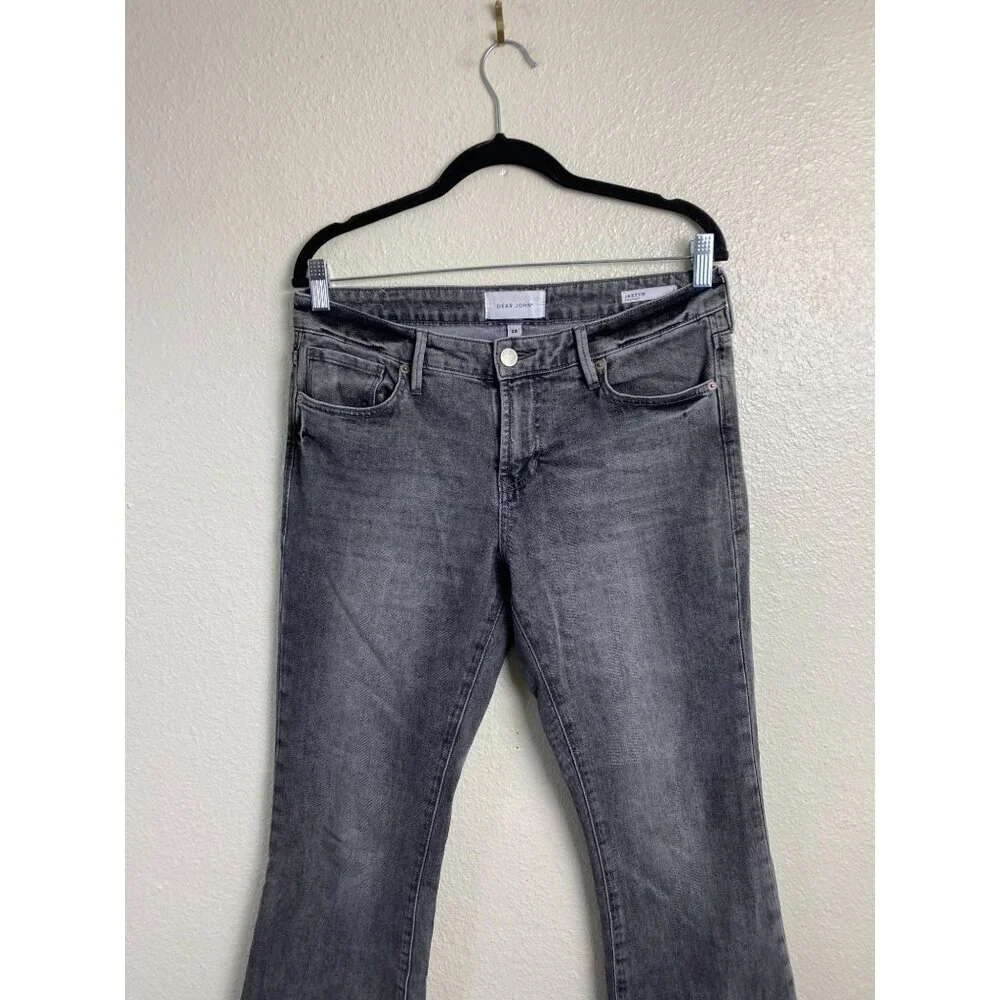 Dear‎ John Womens Jaxtyn Bootcut Gray Jeans Size 28 Western Rodeo Cowboy Cowgirl